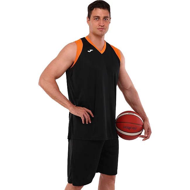 Баскетбольная форма
 майка и шорты JOMA

 FINAL II 102849-108 5XS-XXL (Черный-оранжевый)