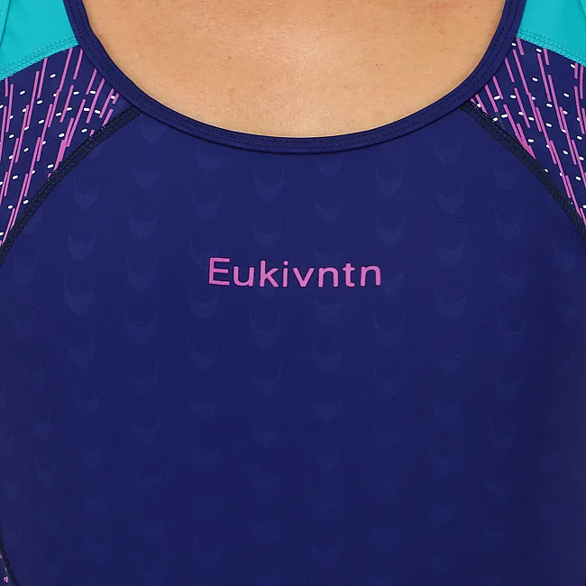Распродажа! Купальник женский слитный EUKIVNTH Y-8001 (Синий-голубой)