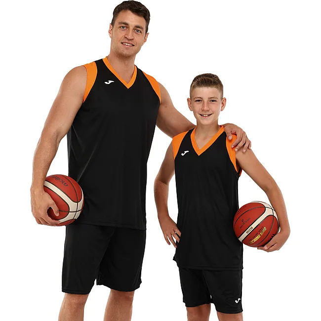 Баскетбольная форма
 майка и шорты JOMA

 FINAL II 102849-108 5XS-XXL (Черный-оранжевый)
