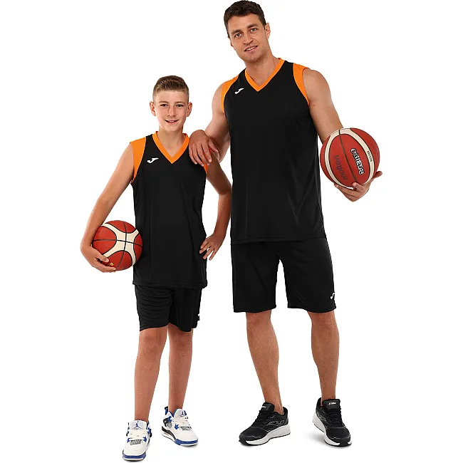 Баскетбольная форма
 майка и шорты JOMA

 FINAL II 102849-108 5XS-XXL (Черный-оранжевый)
