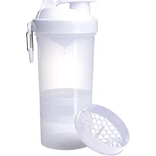 Спортивний шейкер SMARTSHAKE Original2GO 600ml Pure White