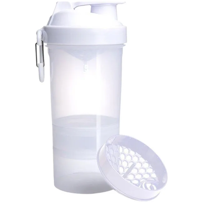 Шейкер спортивний SMARTSHAKE Original2GO 600ml Pure White
