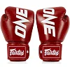 Боксерські рукавиці Fairtex BGV1-ONE (натуральна шкіра) Red (бинти в комплекті)