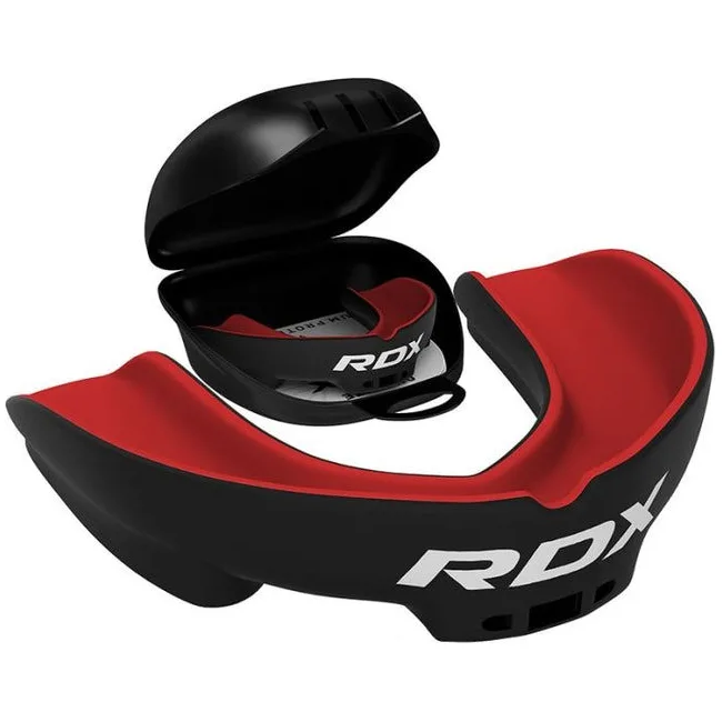 Капа для бокса RDX 3w взрослая (возраст 12+) Black/Red