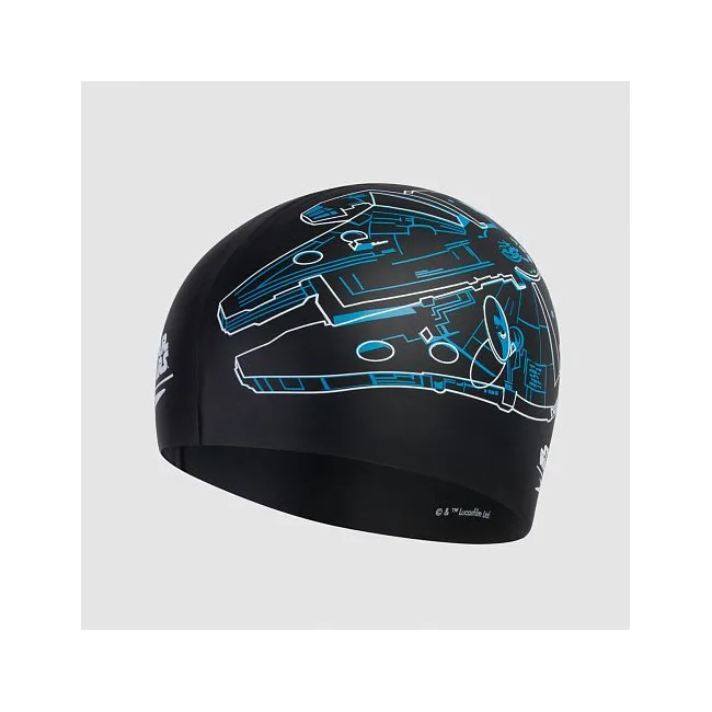 Шапочка для плавания Speedo MILLENIUM FALCON SLOGAN PRT CAP