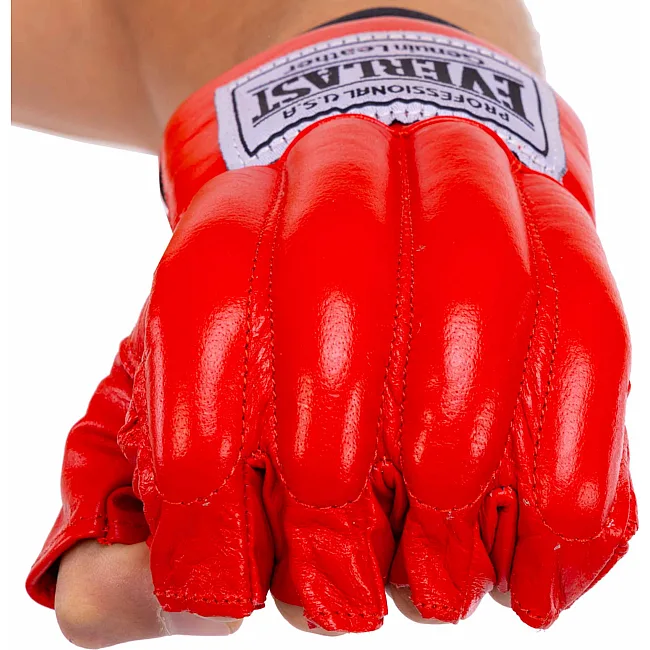 Перчатки снарядные
 кожаные EVERLAST
 VL-01044 (Красный)