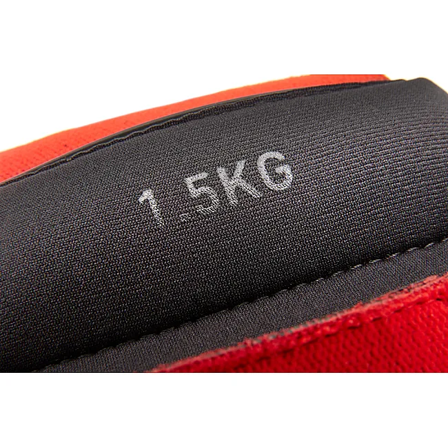 Утяжелители запястья REEBOK Flexlock Wrist Weights черный, красный 1.5 кг