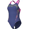 Купальник закрытый для женщин Arena SPIDER WEB SWIMSUIT V BACK розовый