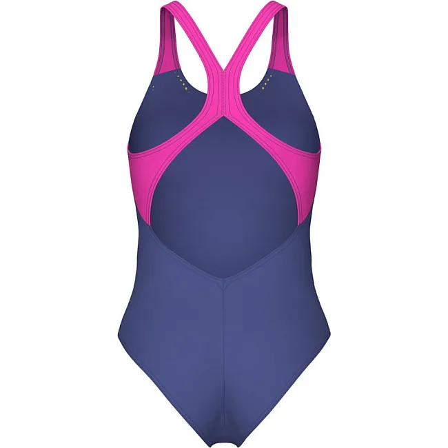 Купальник закрытый для женщин Arena SPIDER WEB SWIMSUIT V BACK розовый