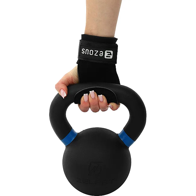 Накладки для подтягивания и тяги HAND GRIP THICKER LAYERS EZOUS D-17 2шт (Черный)