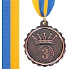 Медаль спортивная с лентой SP-SPORT
 KING C-3178 ø5см (Золотой)