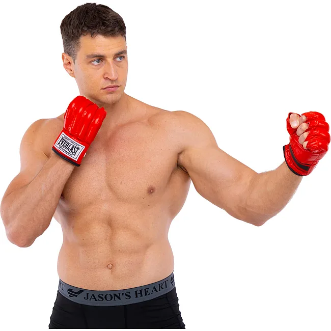 Перчатки снарядные
 кожаные EVERLAST
 VL-01044 (Красный)