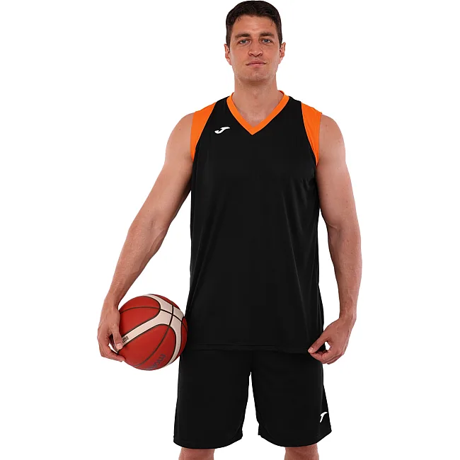 Баскетбольная форма
 майка и шорты JOMA

 FINAL II 102849-108 5XS-XXL (Черный-оранжевый)