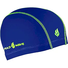 Шапочка для бассейна текстильная MADWAVE Textile cap ERGOFIT M052701 (Синий)
