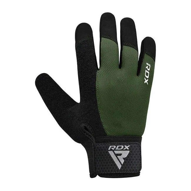 Рукавички для фітнесу RDX W1 Full Finger Army Green