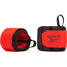 Утяжелители запястья REEBOK Flexlock Wrist Weights черный, красный 1.5 кг