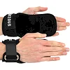 Накладки для подтягивания и тяги HAND GRIP THICKER LAYERS EZOUS D-17 2шт (Черный)