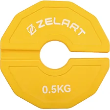 Млинці диски змінні гумові Rubber Change Plates ZELART TA-1692-0_5 0,5 кг