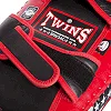 Тай-пэд ударный для Муай Тай прямой с ремнями и ручкой кожа TWINS
 FKPL2-43-M 37х19х9см 1шт (Черный-синий)