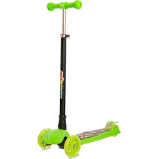 Самокат детский трехколесный складной MICMAX 3D MG-05 (Салатовый)
