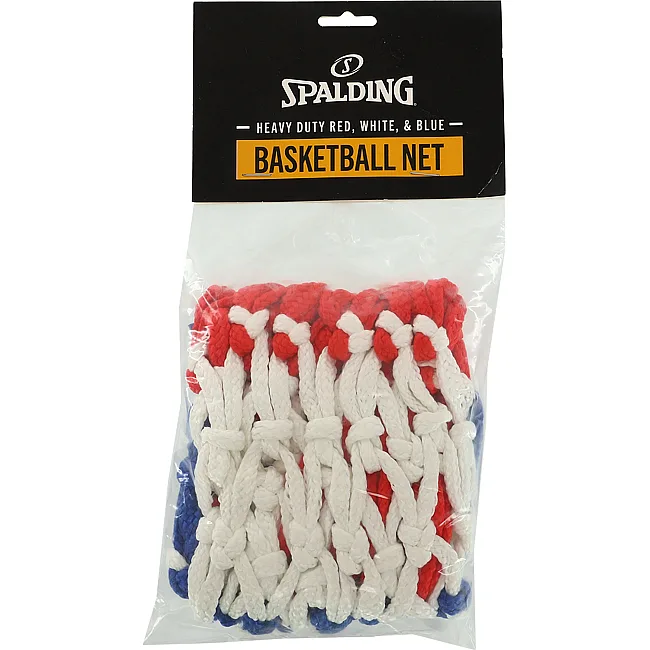 Баскетбольная сетка
 SPALDING 8219SPCN HEAVY DUTY 1шт (Красный-белый-синий)