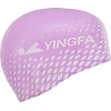 Шапочка для бассейна силиконовая для взрослых YINGFA C0091 (Черный-белый)