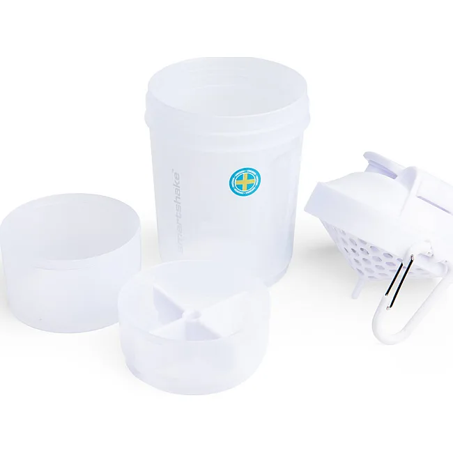 Шейкер спортивний SMARTSHAKE Original2GO 600ml Pure White