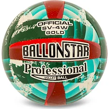 Волейбольний м'яч BALLONSTAR SV-4W GOLD VB-5214 №5 PU червоний (Зелений червоний)