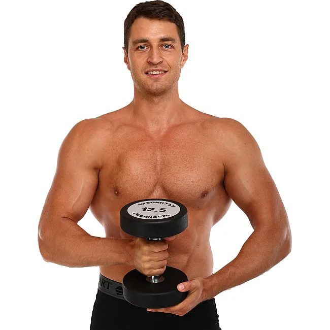 Гантель професійна
 з поліуретановим покриттям TECHNOGYM TG-1834-12_5 1шт 12,5кг