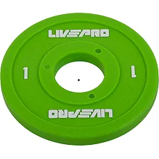 Диск для штанги поліуретановий LiveUp LP8028-1 ø50мм 1кг