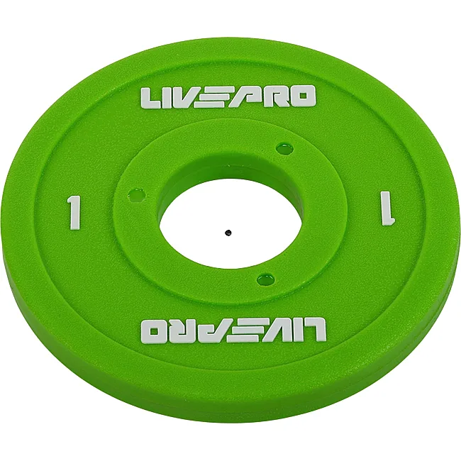 Диск для штанги полиуретановый
 LiveUp LP8028-1 ø50мм 1кг