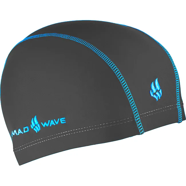 Шапочка для басейну
 текстильна MADWAVE
 Textile cap ERGOFIT M052701 (Синій)