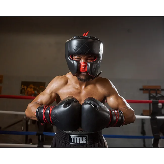 Боксерський шолом TITLE Boxing Ko-Vert Black