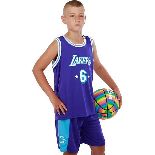 Дитяча баскетбольна форма NB-SPORT NBA LAKERS 6 BA-9970