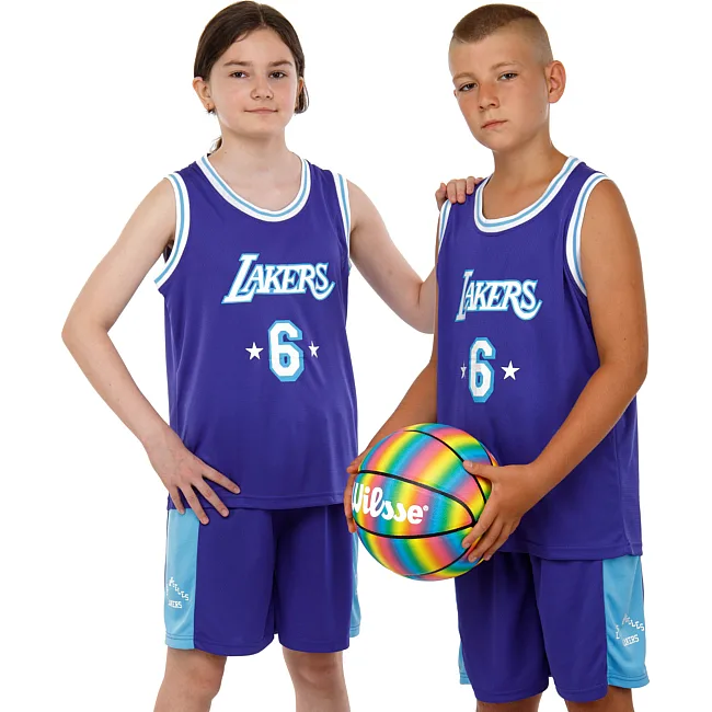 Дитяча баскетбольна форма NB-SPORT NBA LAKERS 6 BA-9970