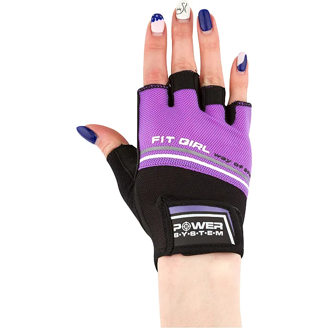 Фитнес перчатки POWER SYSTEM PS-2920 Fit Girl Evo Purple