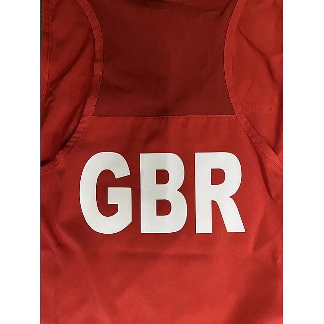 Жіноча форма для боксу Olympic Woman GBR (червоний) ADIDAS ADI AIBA20TWADI AIBA20SKW