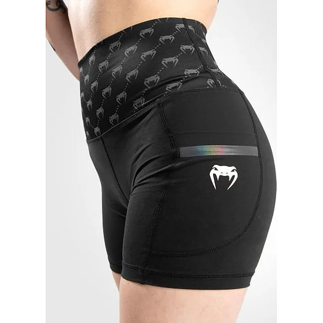 Женские компрессионные шорты VENUM Monogram Black Pink Gold
