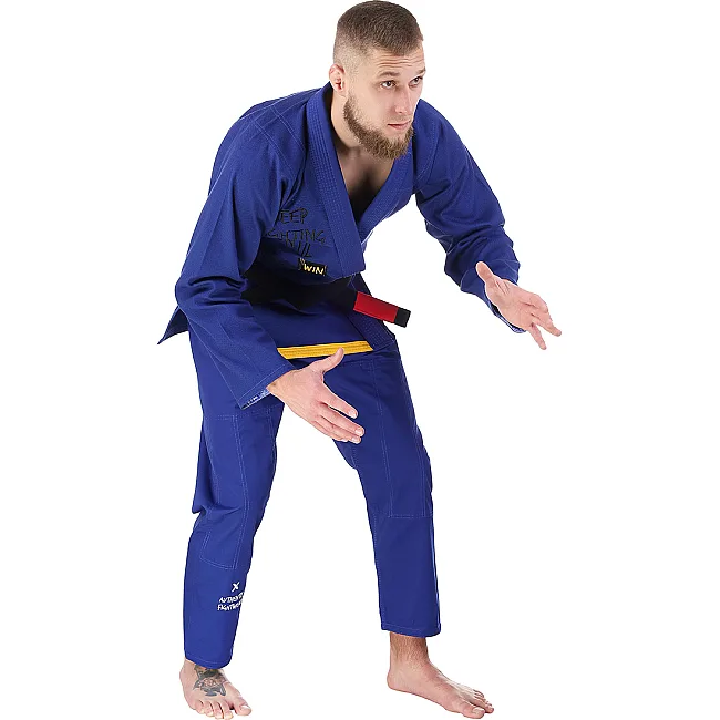 Кимоно джиу-джитсу PERESVIT Keep Fighting Gi for Adults Royal Blue