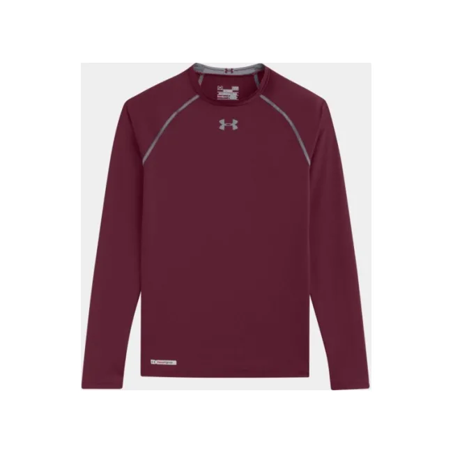 Компресійна футболка Under Armour HeatGear® Sonic Compression Long Sleeve Maroon