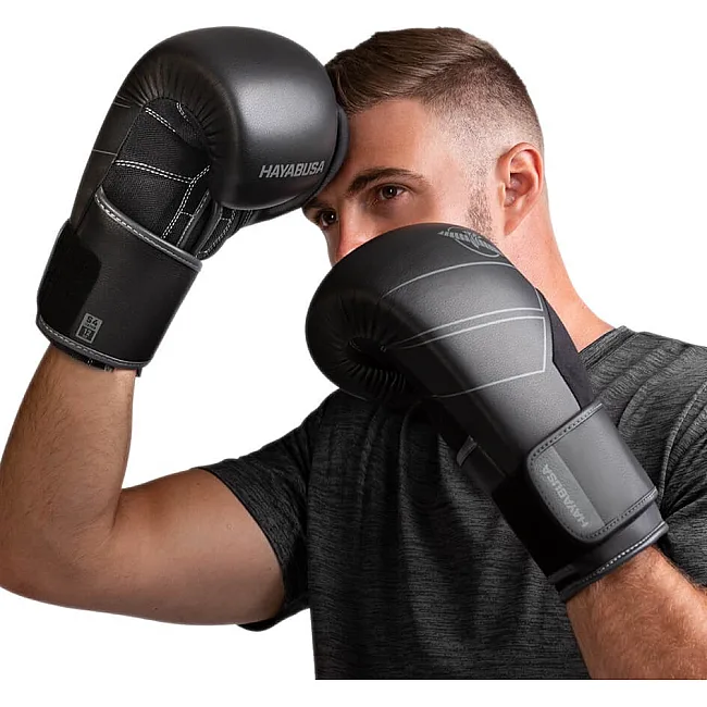 Перчатки для бокса HAYABUSA S4 Leather Black