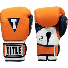 Перчатки снарядные TITLE Boxing Gel World V2T Orange Navy