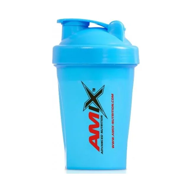 Пластиковый шейкер Amix Shaker Mini 400ml Neon Blue