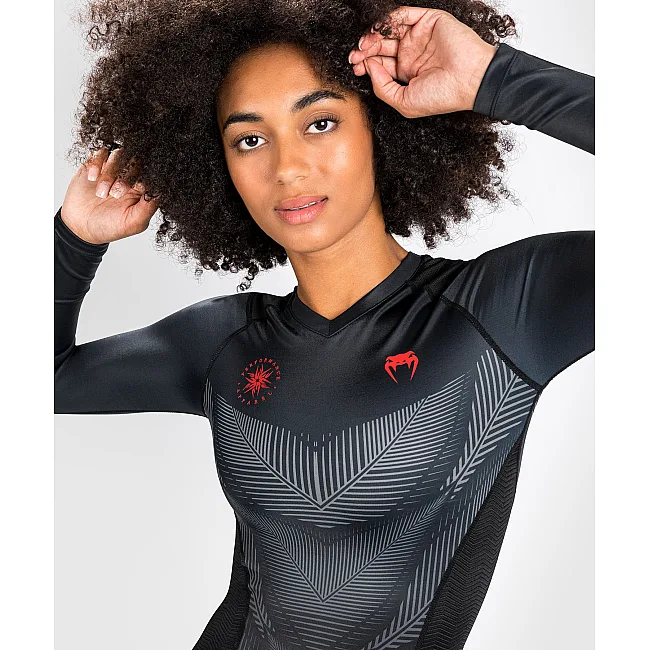 Рашгард жіночий VENUM Phantom Black Red