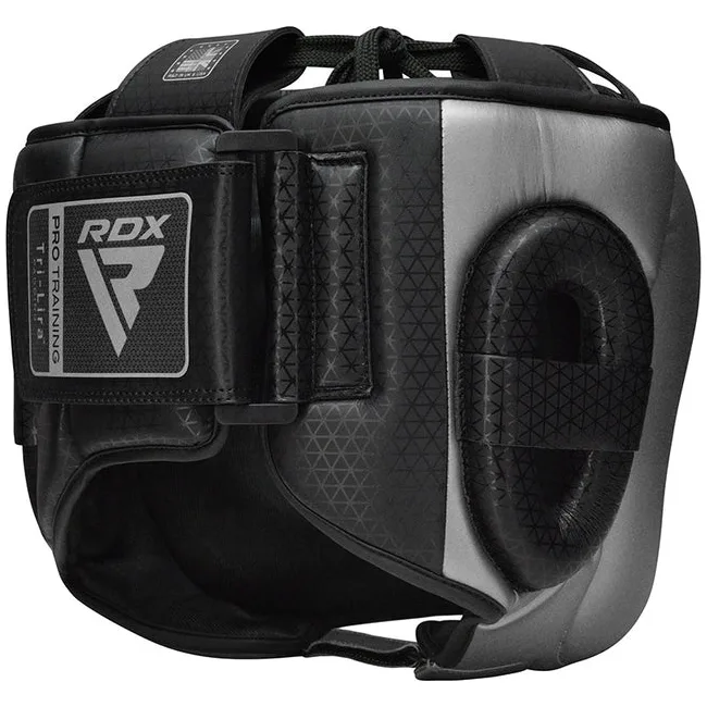 Шлем для бокса RDX L2 Mark Pro Head Guard with Nose Protection Bar Silver