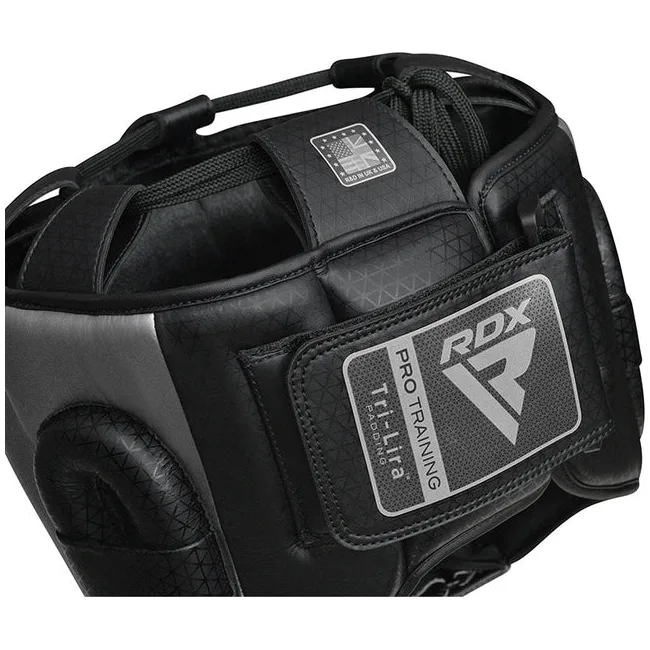 Шлем для бокса RDX L2 Mark Pro Head Guard with Nose Protection Bar Silver