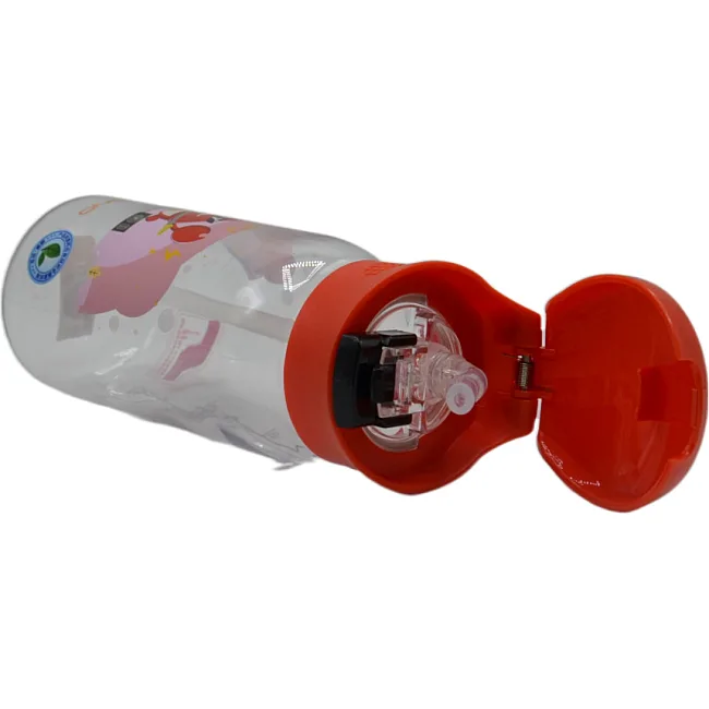 Спортивная бутылка CASNO 400 мл KXN-1195 Красная (краб) с соломинкой