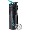 Спортивный шейкер-бутылка BLENDERBOTTLE SportMixer Flip 28oz/820мл Black/Teal