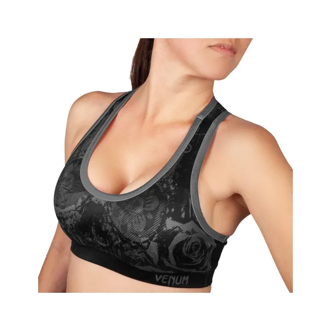 Спортивный топ VENUM Santa Muerte 3.0 Sport Bras For Women Black Black