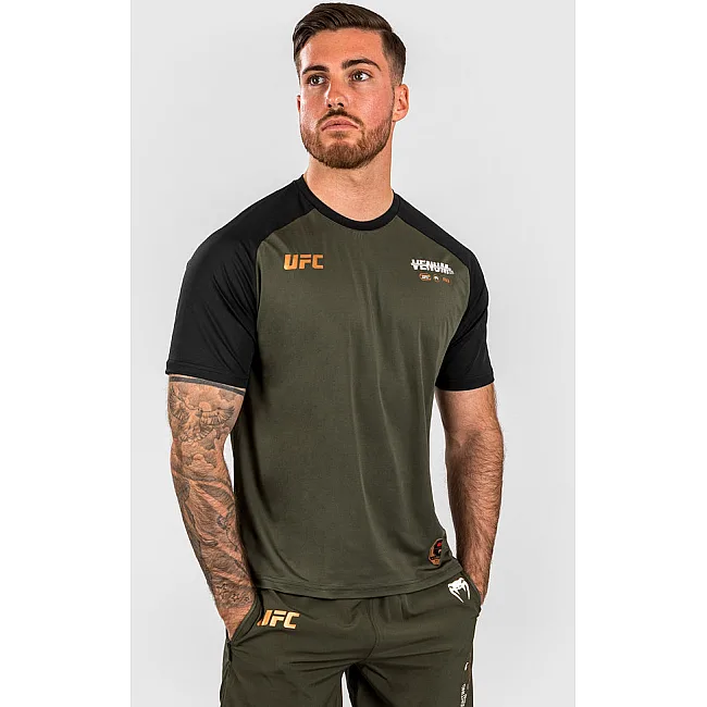 Тренировочная футболка VENUM UFC AdrenalineFight Week Men’s Dry-tech Khaki Bronze